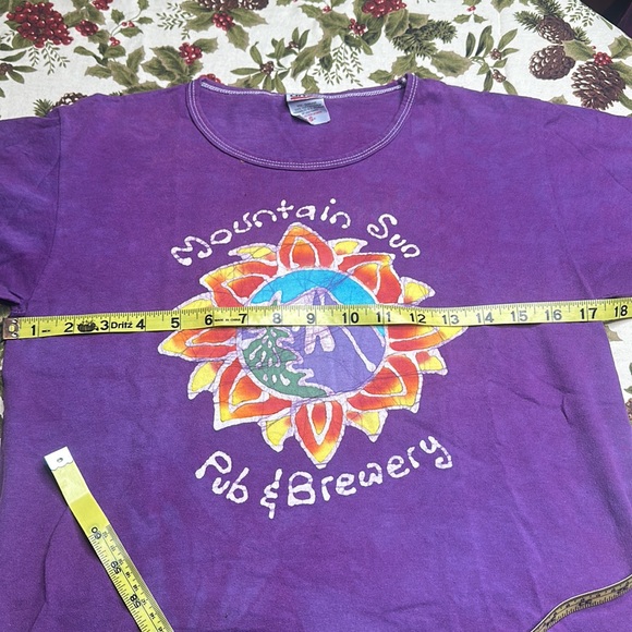 Mountain Sun Pub & Brewery, Boulder CO Batik front & back print tee size Small - Picture 7 of 8